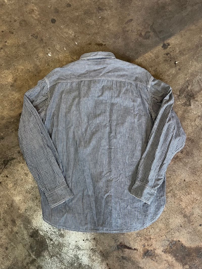 Flanel Uniqlo strip, foto 4