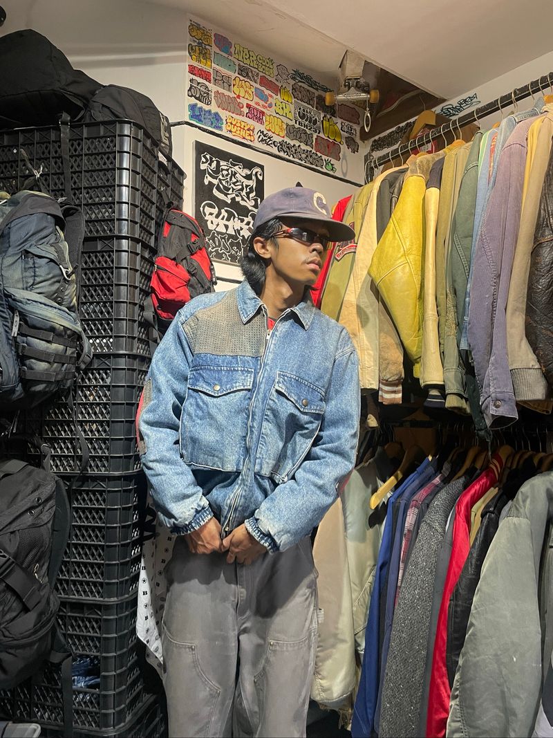 Vtg 80s type 2 denim jacket made in the Sade, foto 4