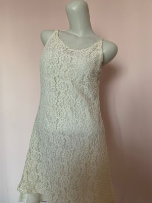 Dress brokat | lace dress| mini dress putih