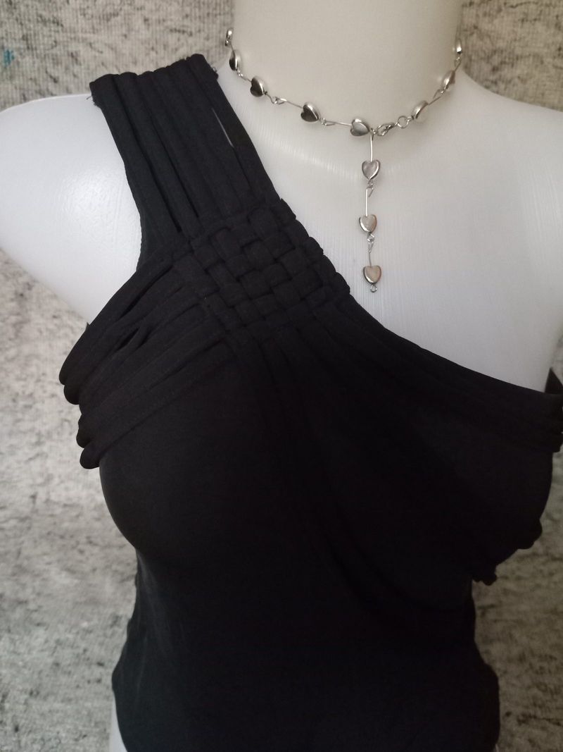 [NEW] Top black one shoulder, foto 3