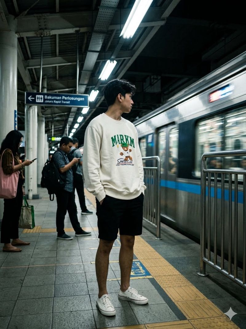 MARKM Tennis Bear Ivory Sweatshirt, foto 2