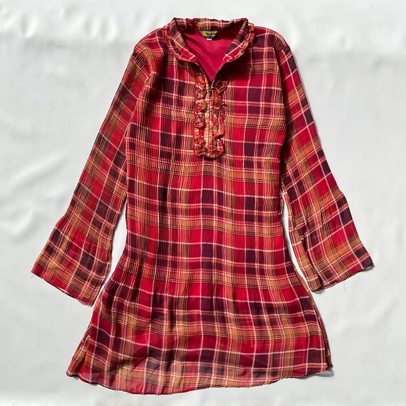 Y2k Gingham Fairy Dress, foto 2