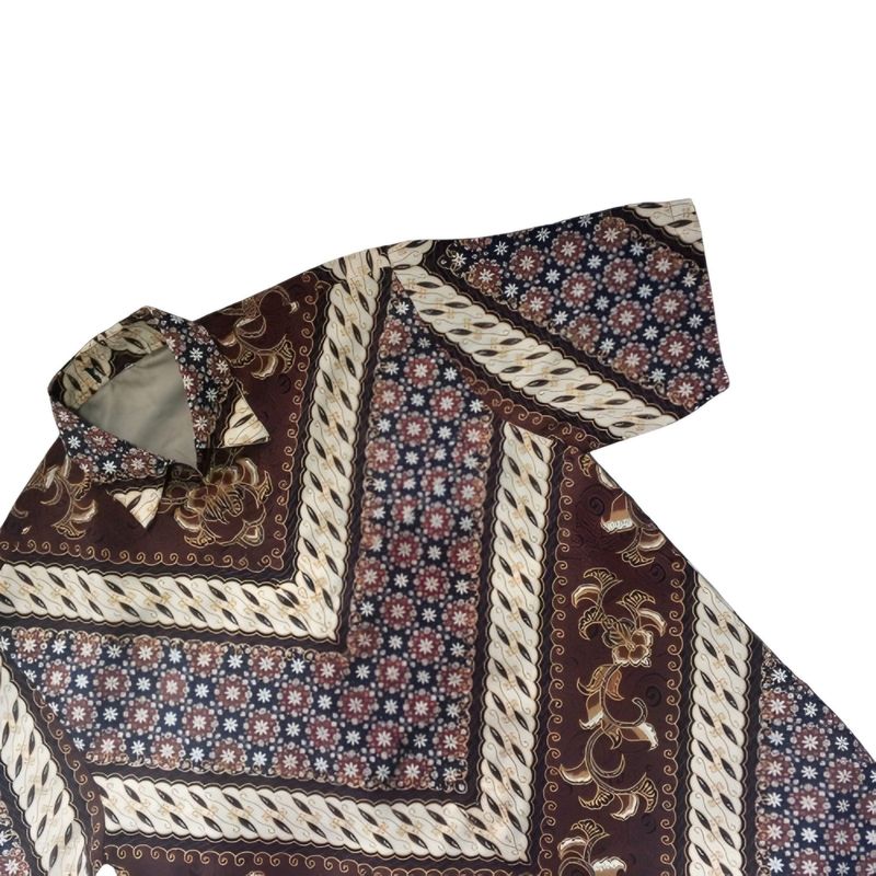 Kemeja Batik Pria Motif Chevron Klasik, foto 3