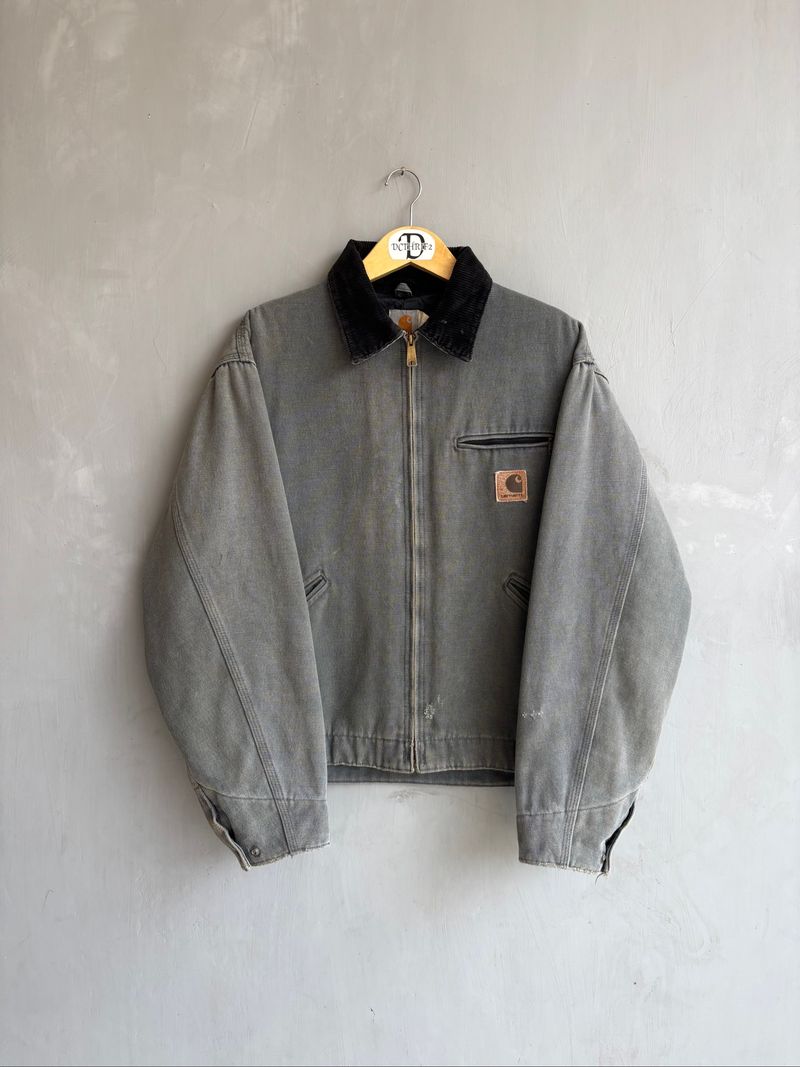 vintage carhartt detroid jacket JQ0438 size L, foto 2