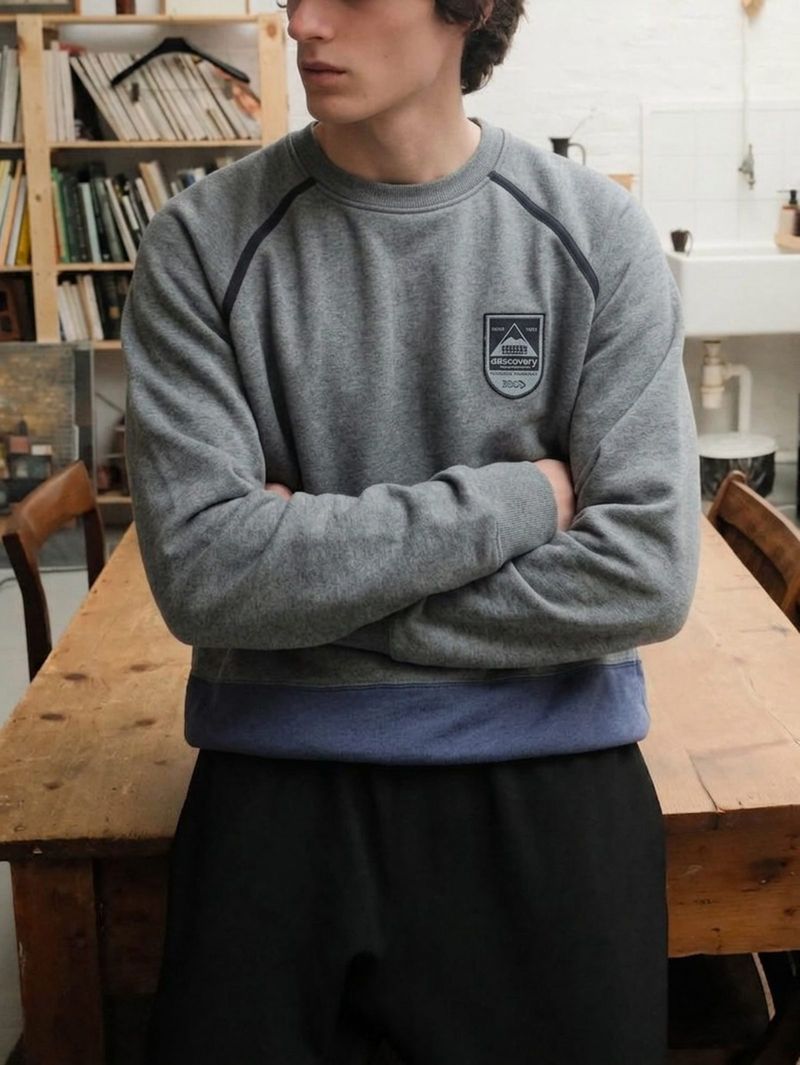Outdoor Sweater Discovery Colorblock M Size, foto 6