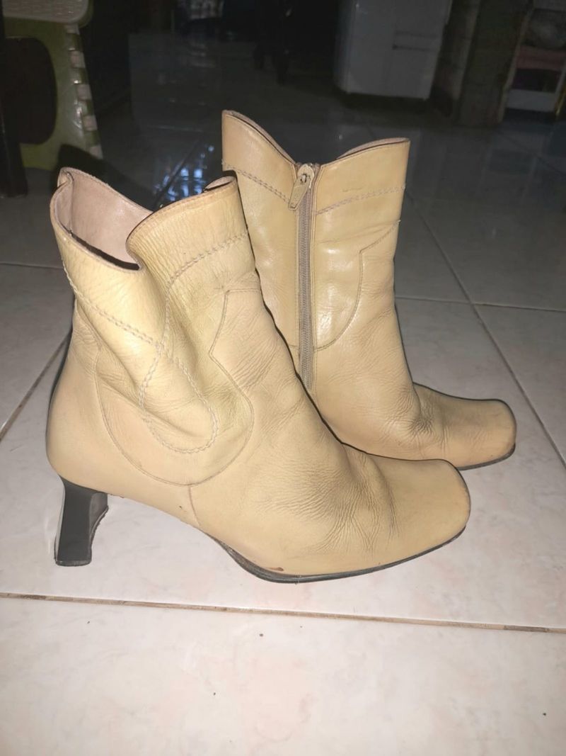 Sepatu boot cewek kulit asli, foto 5