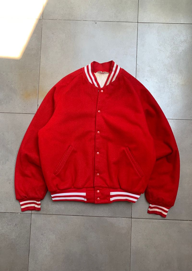 Vintage Bomber jacket Pria red, foto 2