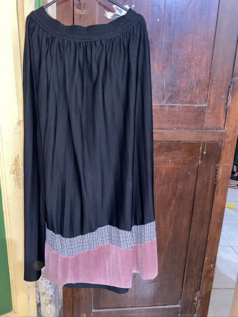 rok plisket motif bawah, foto 2