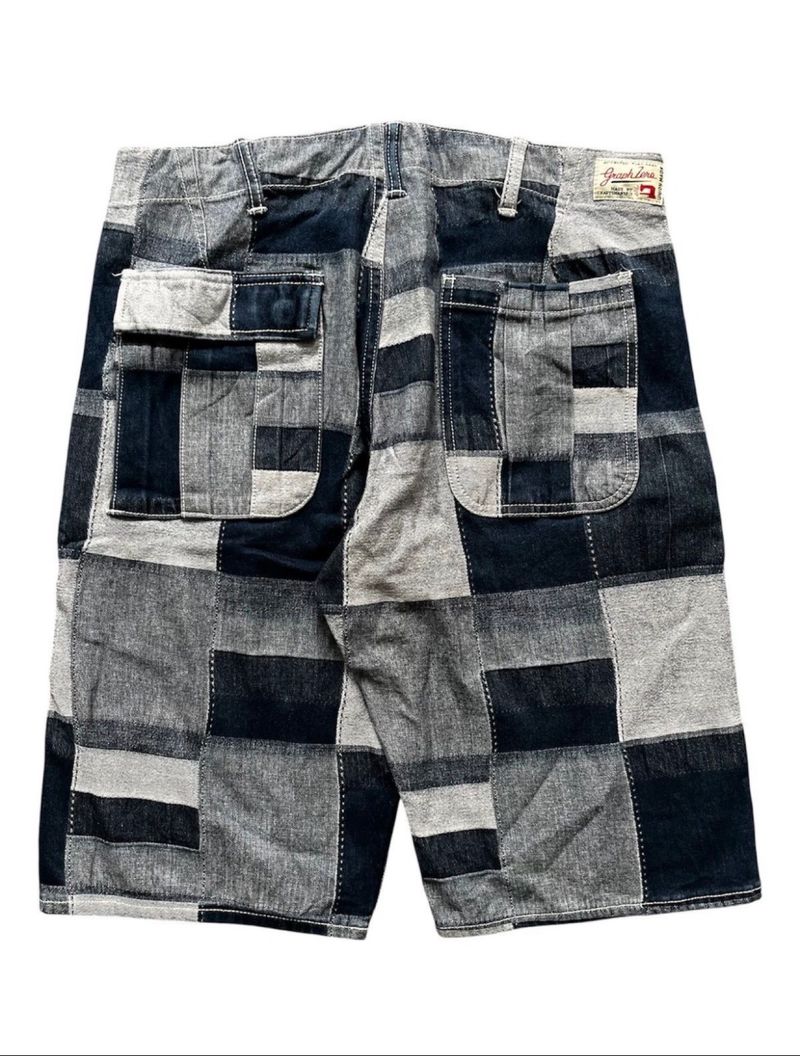 Vintage Kojima Genes Patchwork Short Denim, foto 6