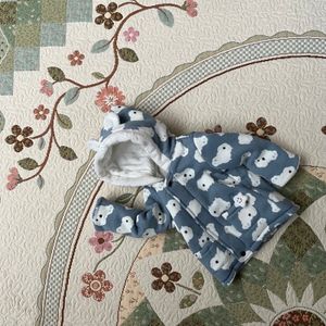 Winter tebal jacket anak domba putih lucu