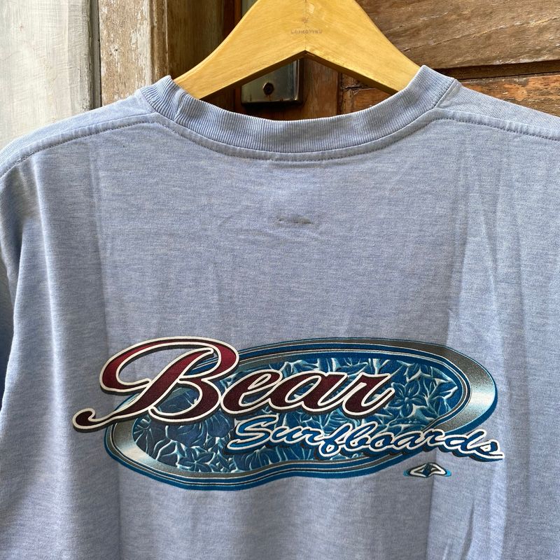 Vtg 90’s Bear Surfboard Big logo Tshirt, foto 5