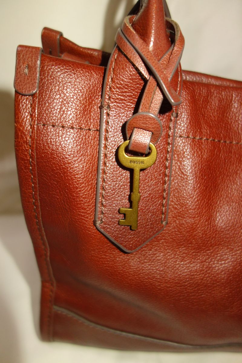 Fossil Kyler Satchel Leather Medium Brown, foto 4