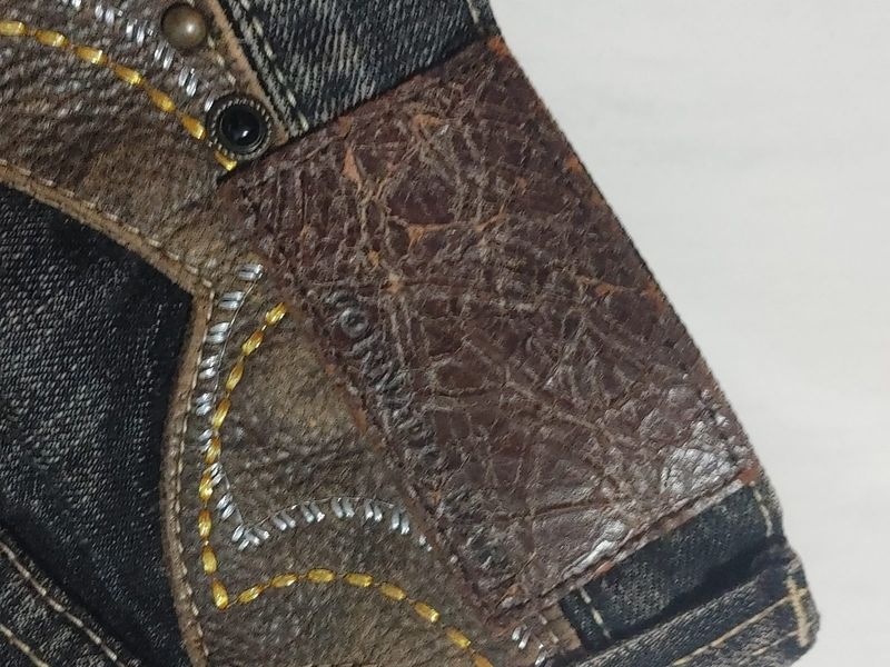 Tornado Mart Python Western stud Flared jeans - Preloved