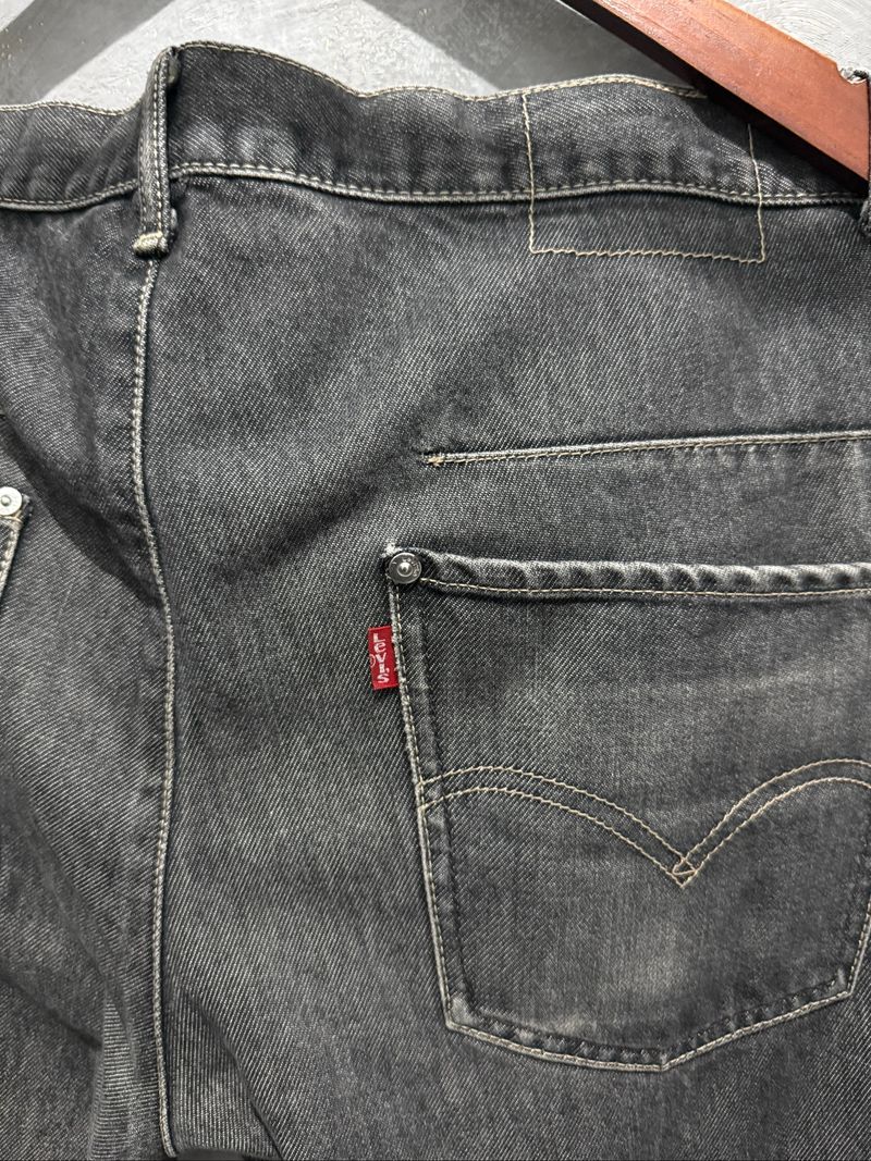 2000s Black Charcoal Levi’s Engineered Jeans, foto 5