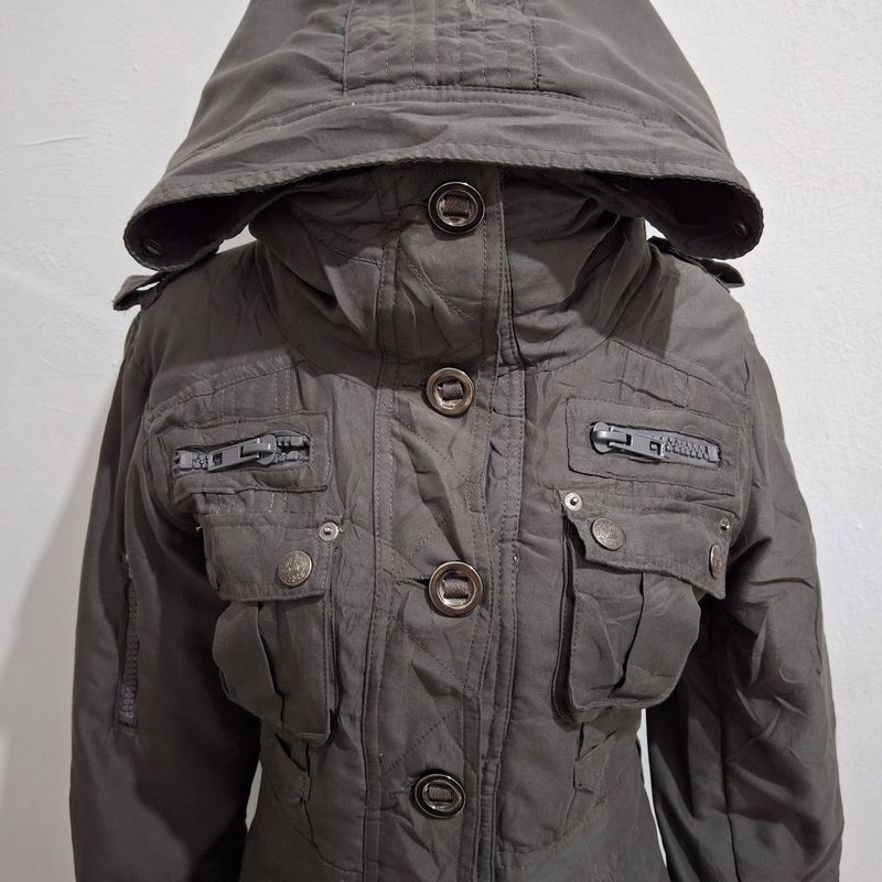 Gorpcore Grunge Parka Wanita gray, foto 7