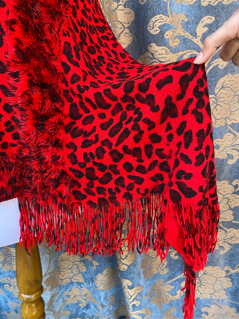 red outer pattern with fur, foto 5