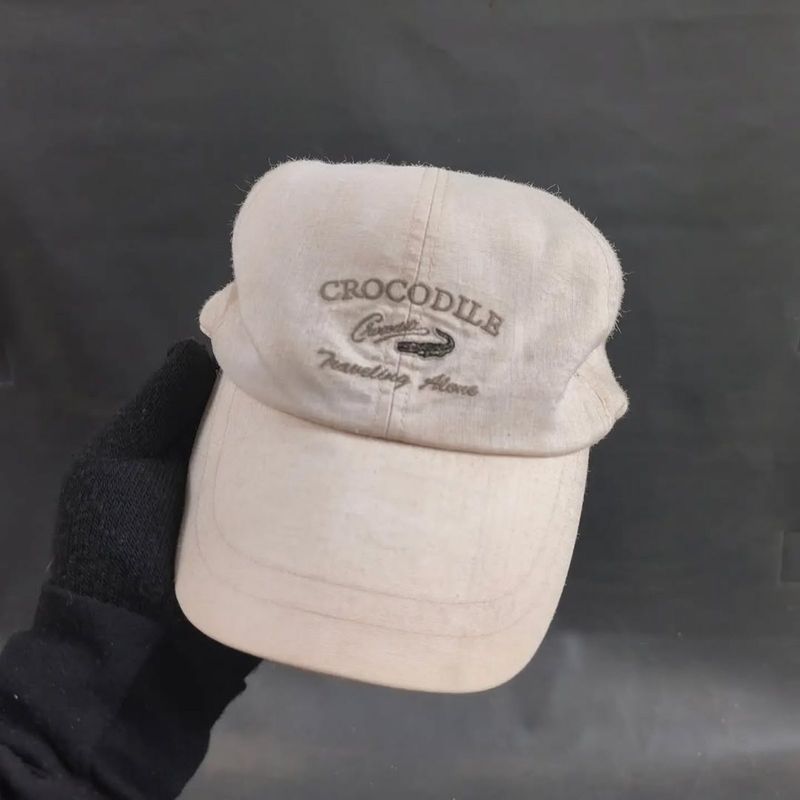CROCODILE - Topi Simple Cap Cream Unisex, foto 3