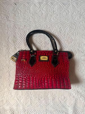 Louis Vuitton Red Crocodile Embossed Shoulder Bag