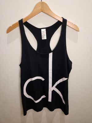 unisex calvin klein black tanktop