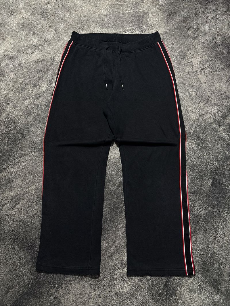 SPAO Sweatpants Black Side Strip Red, foto 2