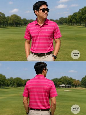Nike Golf Man striped polo shirt featuring Dri-FIT tech