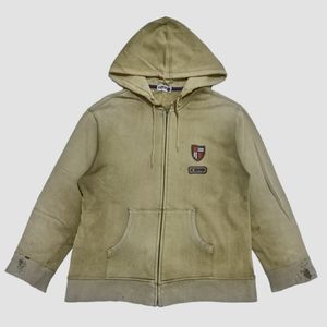 Vintage Zip Hoodie K-Swiss - Embroidered Shield Logo
