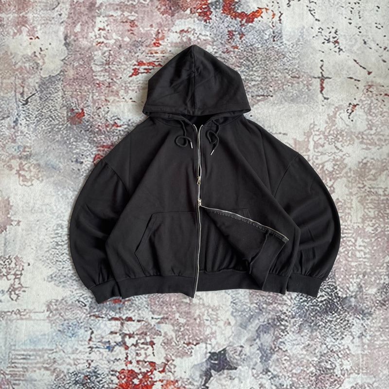 00s Double Zipper Boxy Black, foto 2