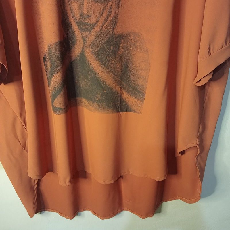 [PRELOVED] BLOUSE COKLAT AA, foto 3