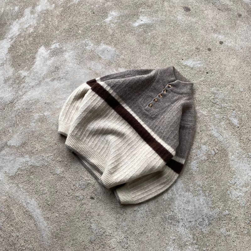 Casual Sweater Pria tan, foto 4