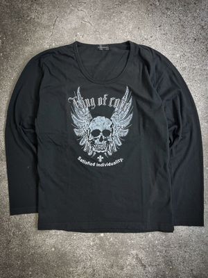 Mind Games Skull Wings Studded Longsleeve