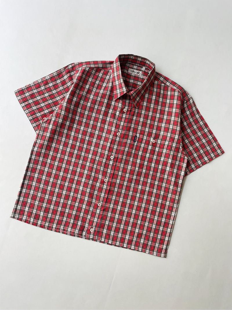 Spolling multiplaid boxy shirt, foto 4