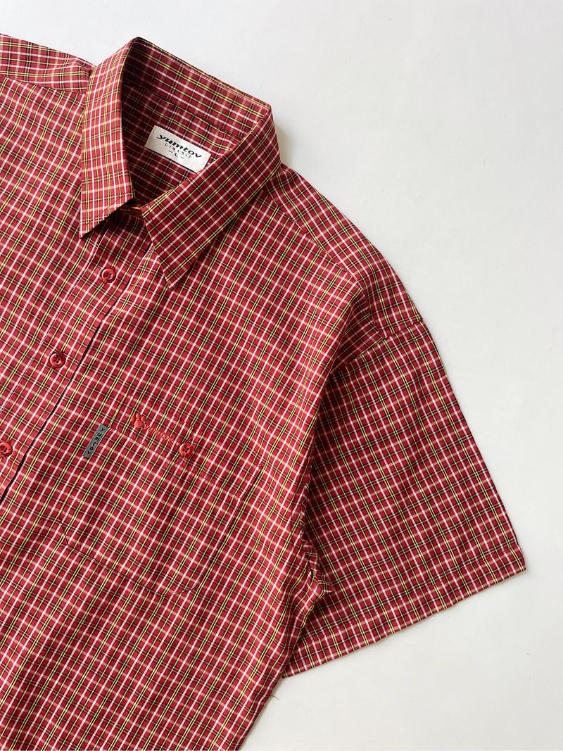 Yumtov multiplaid boxy shirt, foto 5