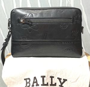 Hand Bag Bally Taney Embos Stamp Logo Authentic