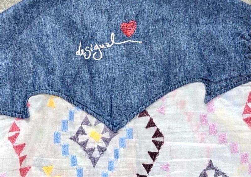 Desigual Women Patchwork Denim Long Slevees, foto 4