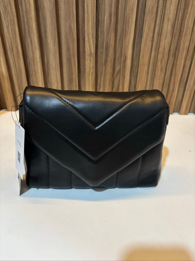 QUILTED MINI CROSS BODY BAG - BLACK, foto 3