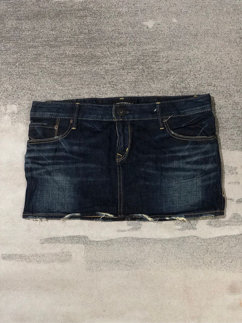 Y2K grunge emo moussy denim mini skirts, foto 2