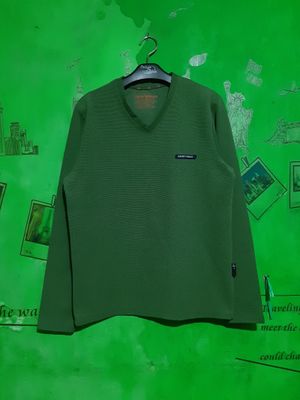 Emporio Armani Vneck Crewneck Sweatshirt