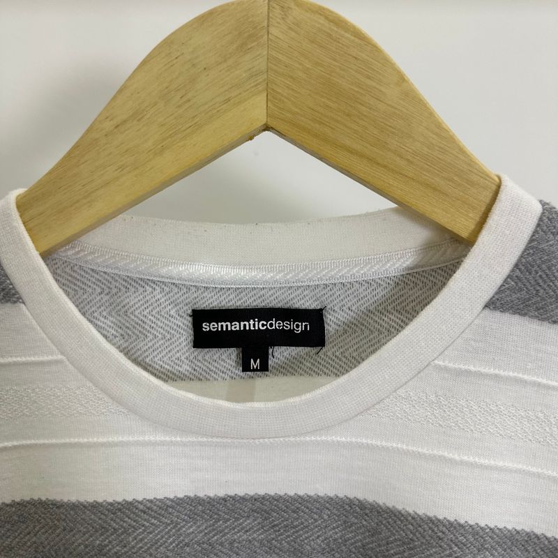 SEMANTIC DESIGN STRIPED WAFFLE T-SHIRT, foto 3