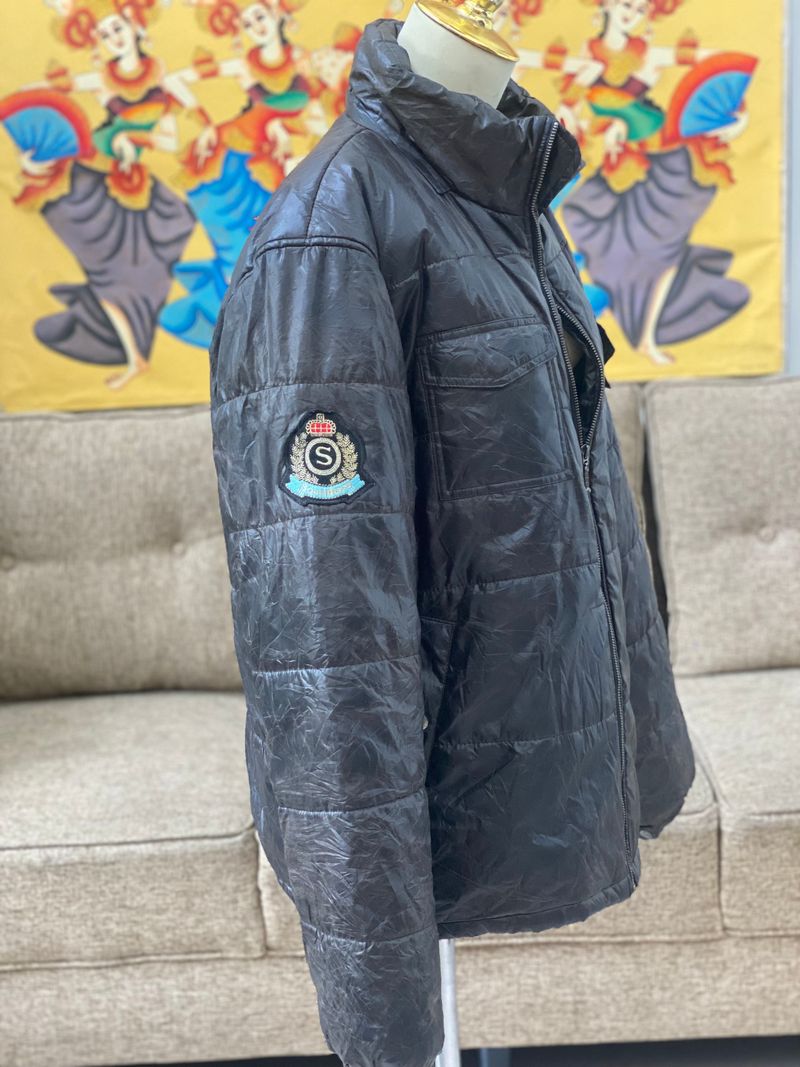 Sorridere Y2K Puffer jacket Pria brown black, foto 4