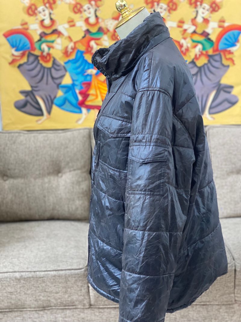Sorridere Y2K Puffer jacket Pria brown black, foto 3