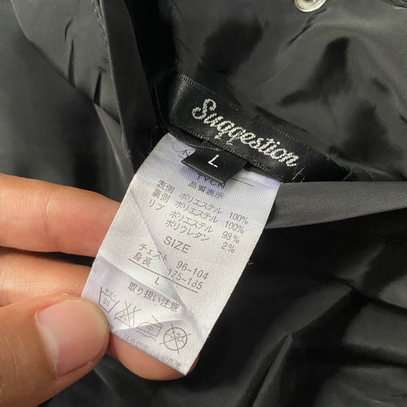 Vintage Y2K Bomber jacket Pria white black, foto 7