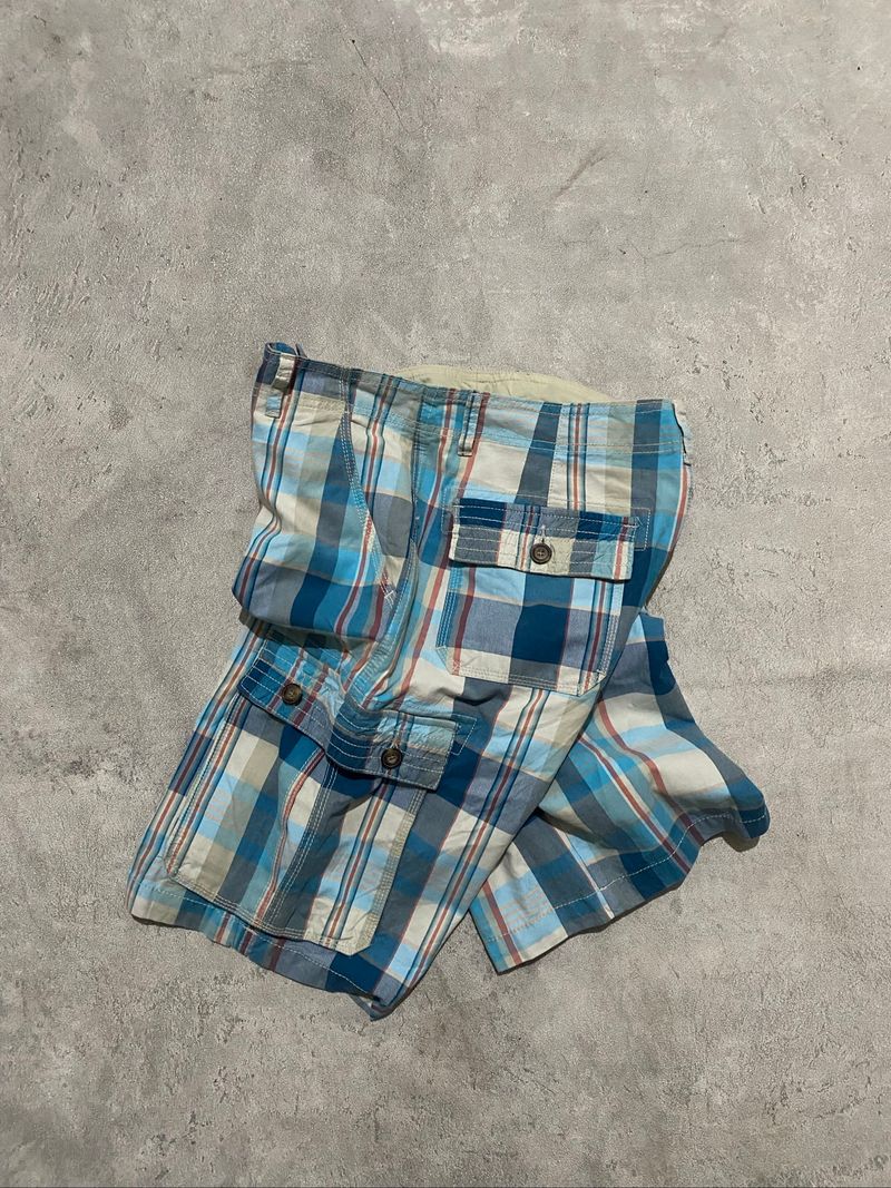 Vintage Old Navy Plaid Cargo Shorts, foto 2
