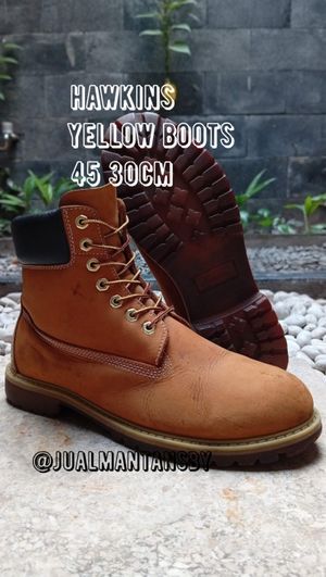 HAWKINS Yellow Boots Made in Myanmar
