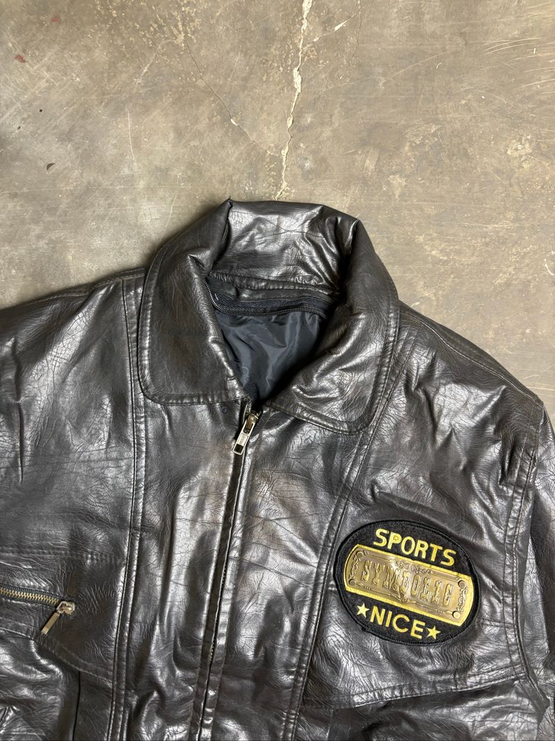 Leather Jacket Pilot Vtg, foto 2