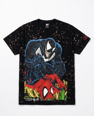 HUF x Marvel Spider-Man Venom Graphic Bleach Splatter