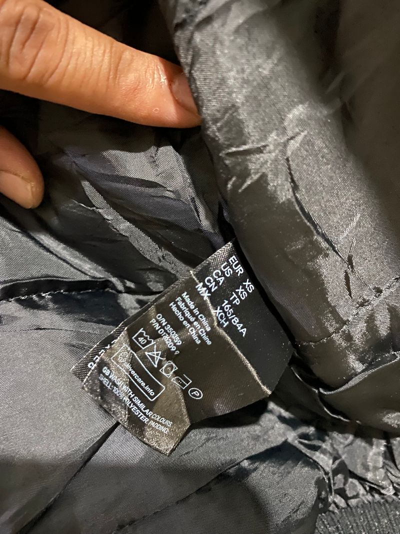 H&M Casual Bomber jacket Pria black, foto 4