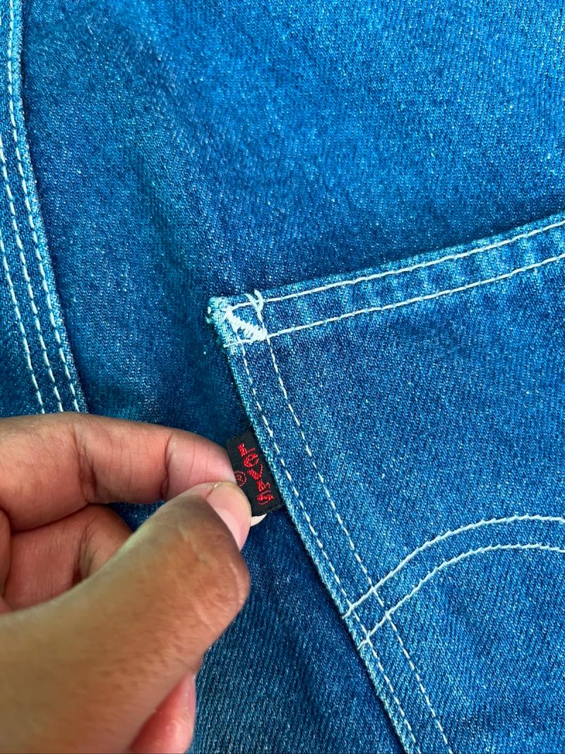 VINTAGE 1990’s OVERALL LEVI’S CARPENTER BLACK TAB, foto 7