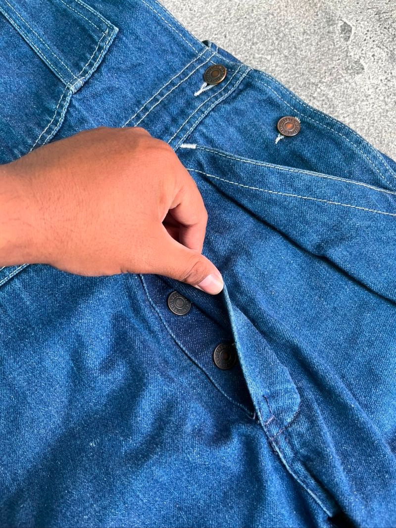 VINTAGE 1990’s OVERALL LEVI’S CARPENTER BLACK TAB, foto 4