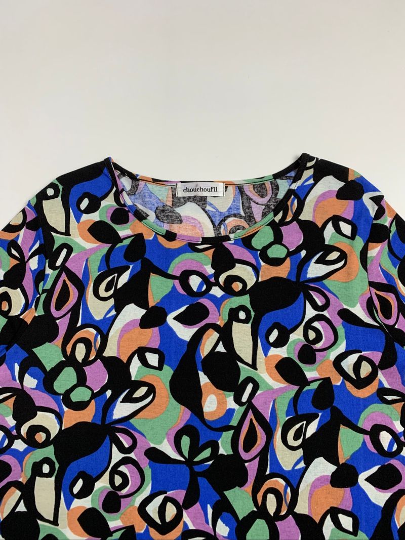 Y2k Chouchoufil Multicolor Tee Made In Japan, foto 2