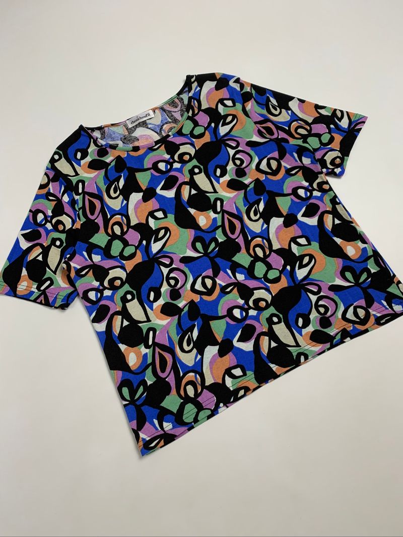 Y2k Chouchoufil Multicolor Tee Made In Japan, foto 9